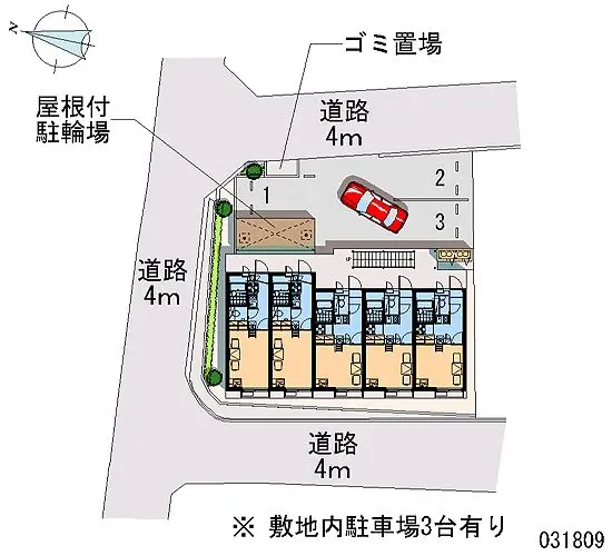 ★手数料０円★安芸郡府中町浜田２丁目 月極駐車場